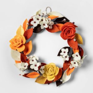 farmhouse front door fall wreaths