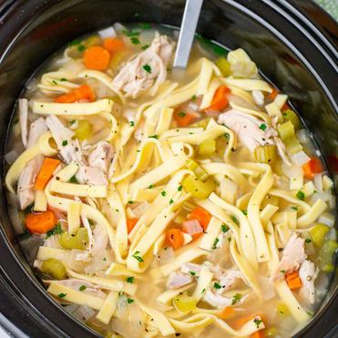 Grandma's Homemade Chicken Noodle Soup (Stovetop or Pressure Cooker) -  Familystyle Food