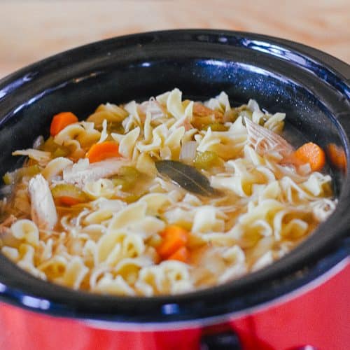 grandma's slow cooker chicken noodle soup