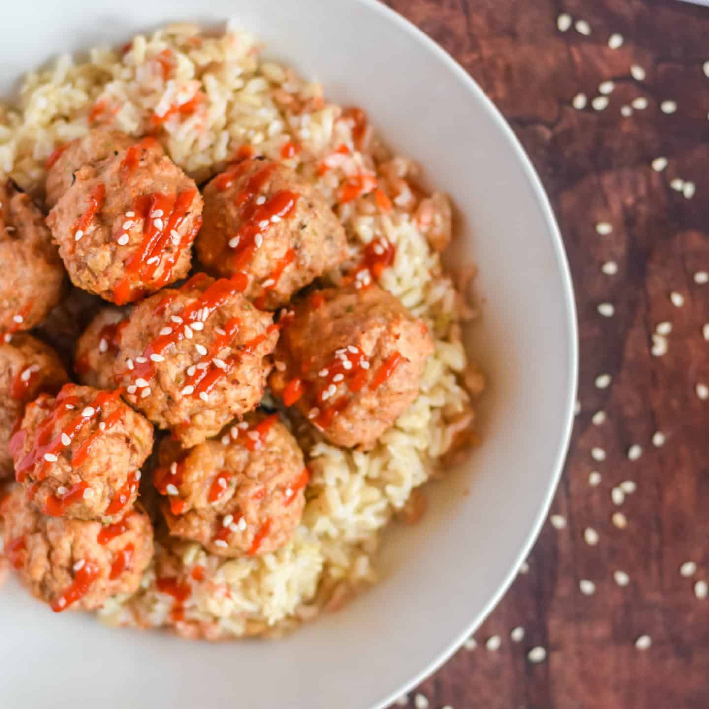 asian keto turkey meatballs