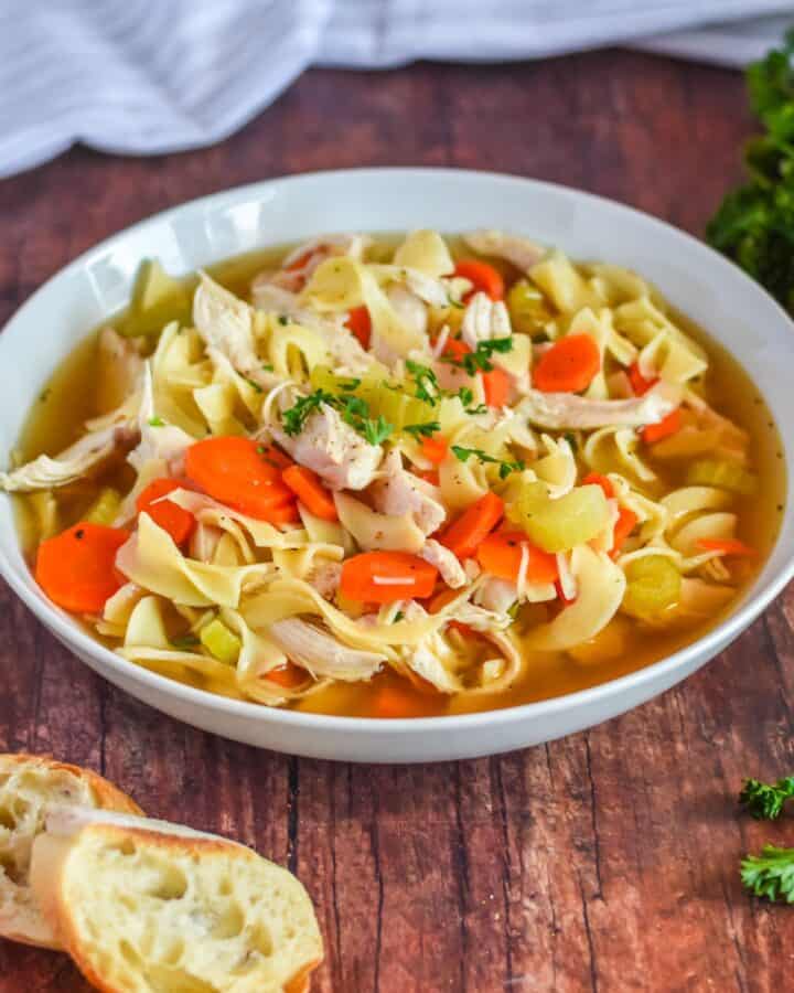 homemade chicken noodle soup