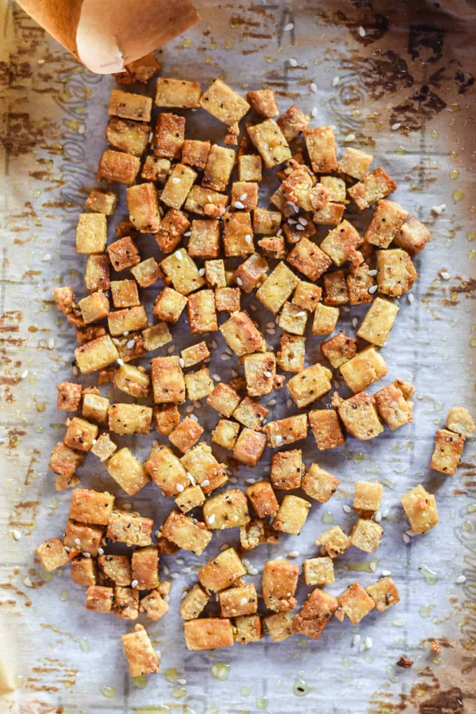 crispy baked tofu