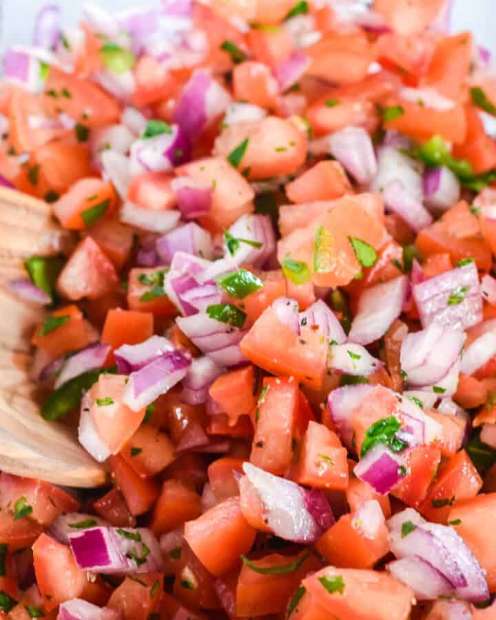 homemade pico de gallo