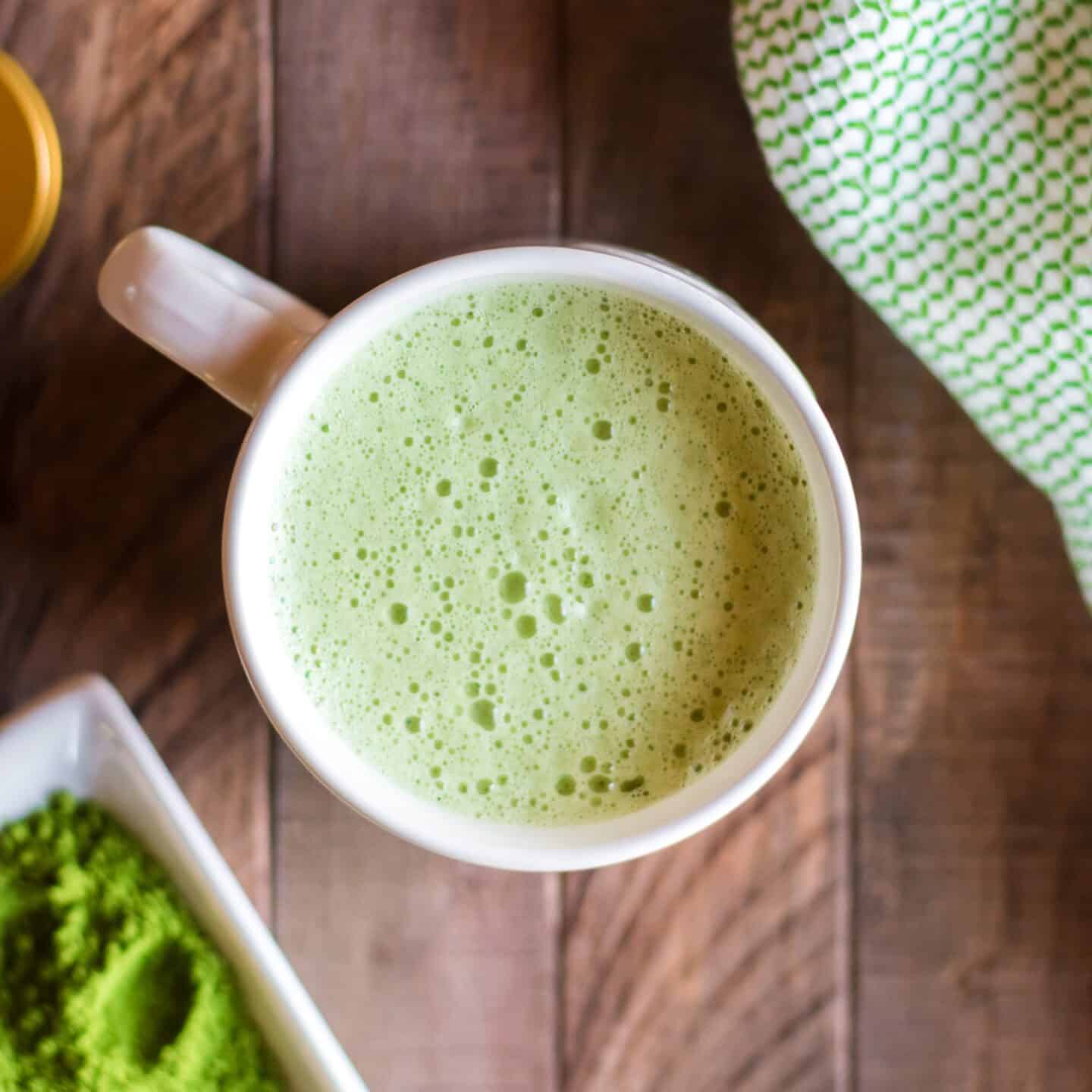 easy vegan matcha latte