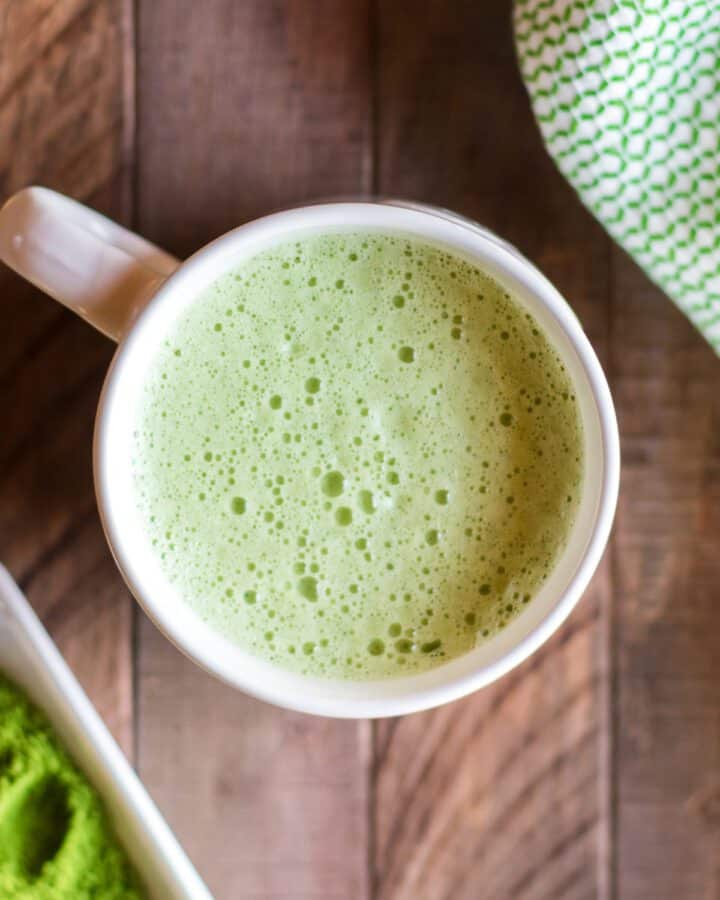 easy vegan matcha latte