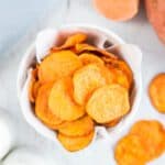 baked sweet potato chips