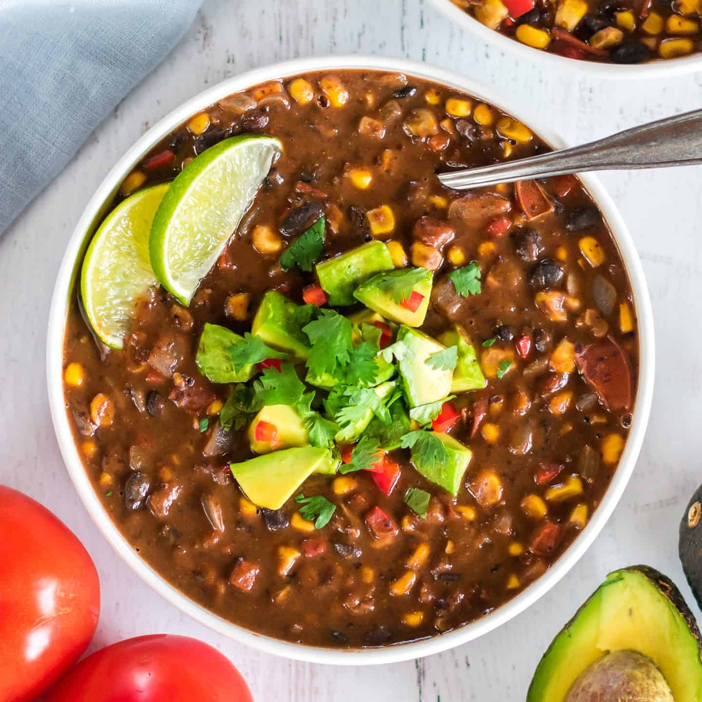 Easy Black Bean Soup Recipe | Ready in 30 Minutes | Vegan Recipe