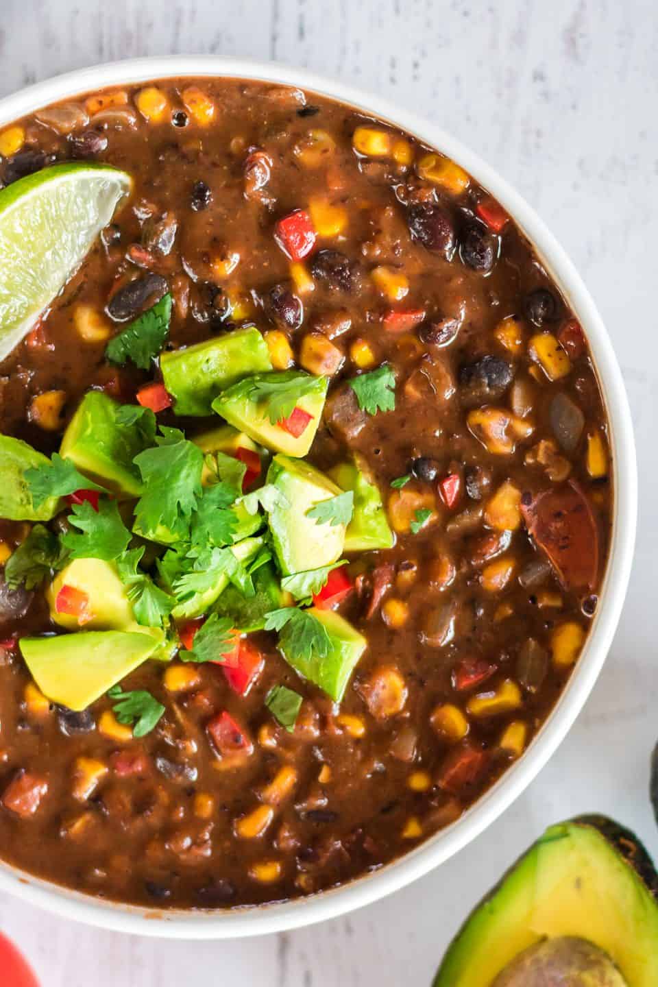 black bean soup