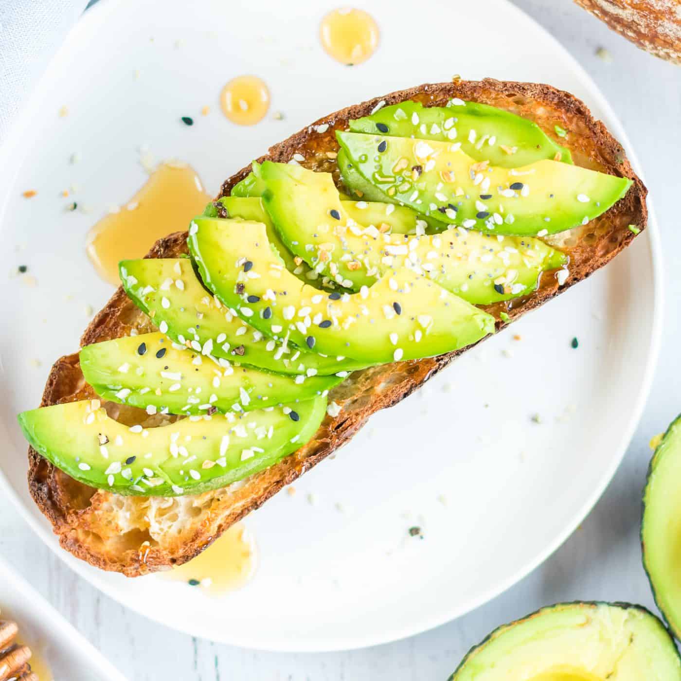 Everything Bagel Avocado Toast - Healing and Eating