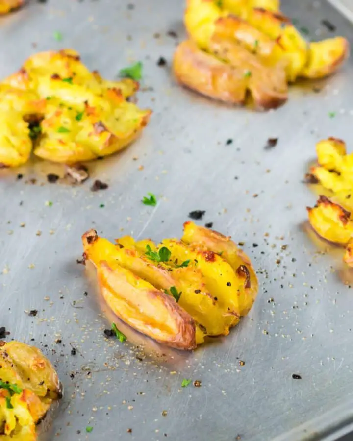 garlic smashed potatoes