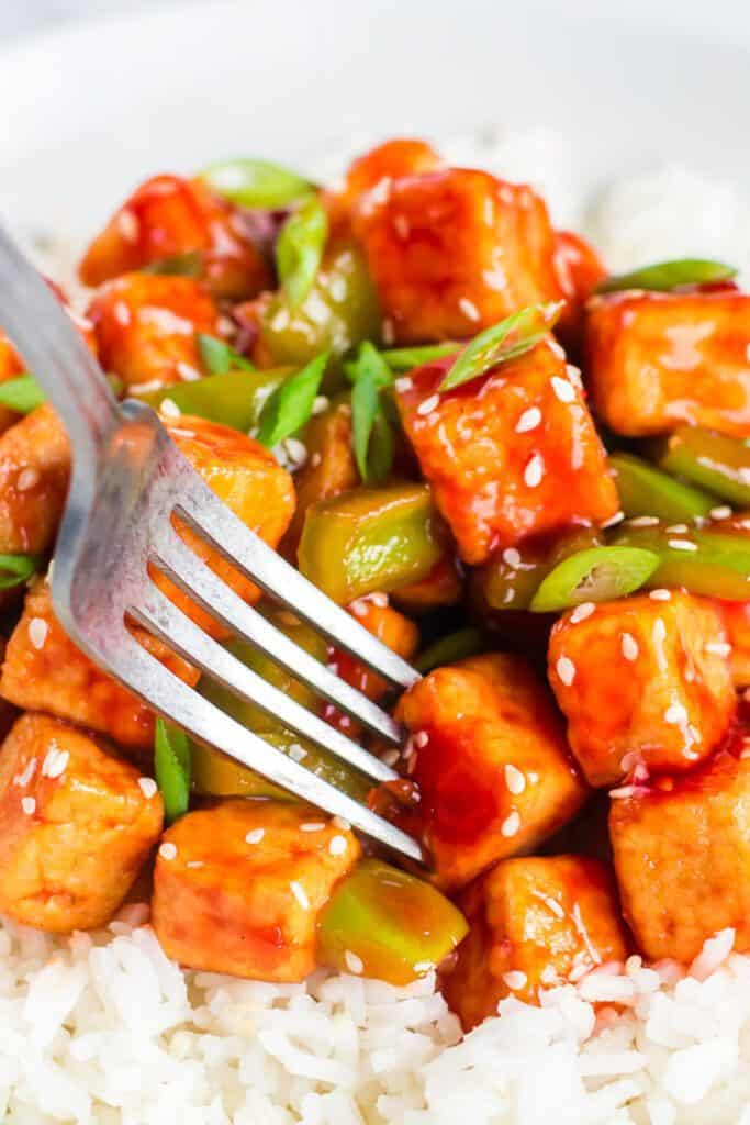 sweet and sour tofu