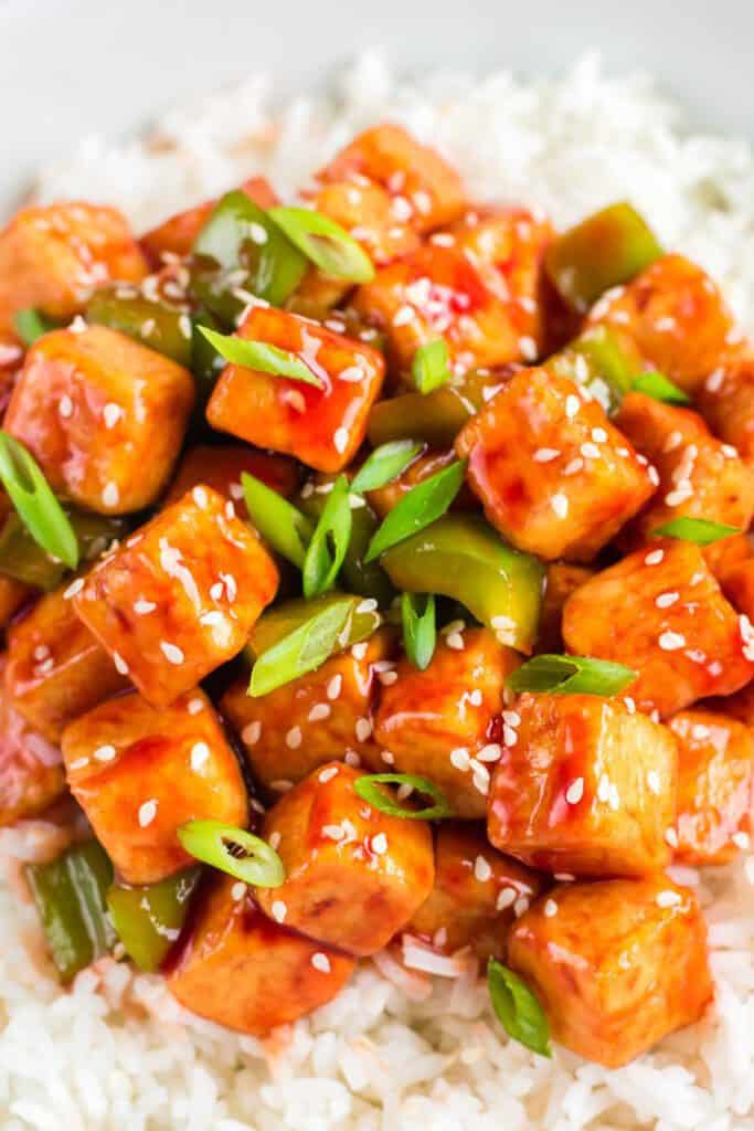 sweet and sour tofu