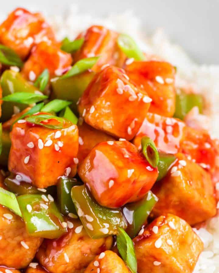 sweet and sour tofu