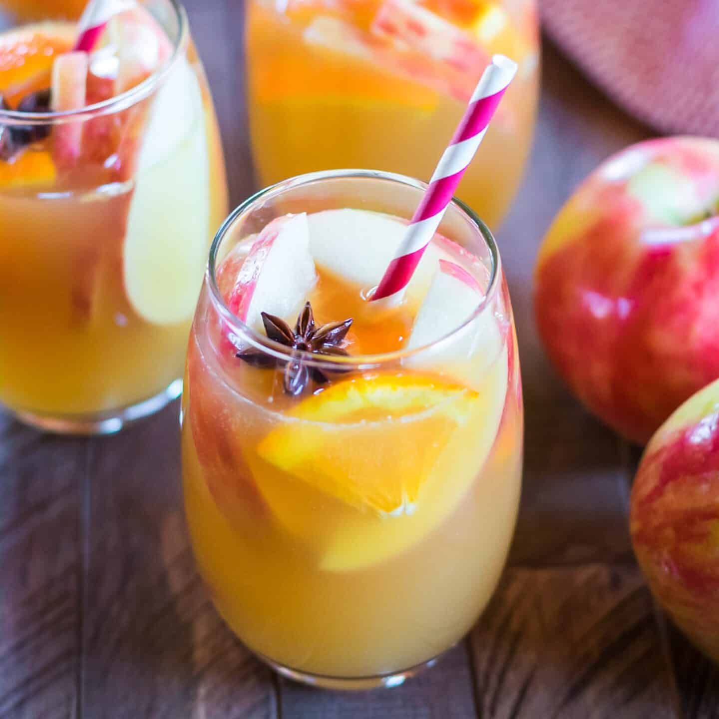 apple cider sangria