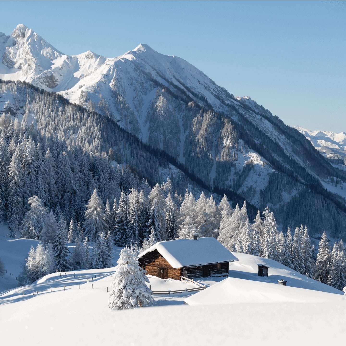 cabin in the mountains