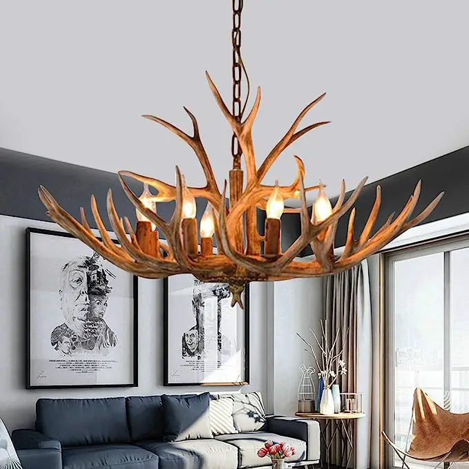 deer antler chandelier