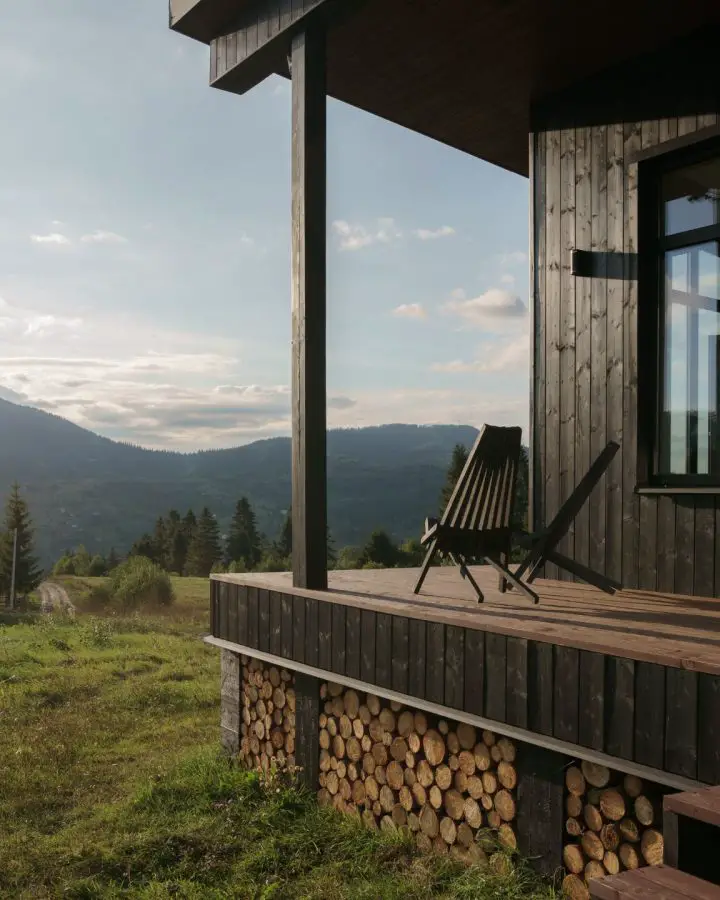 cabin in the mountains