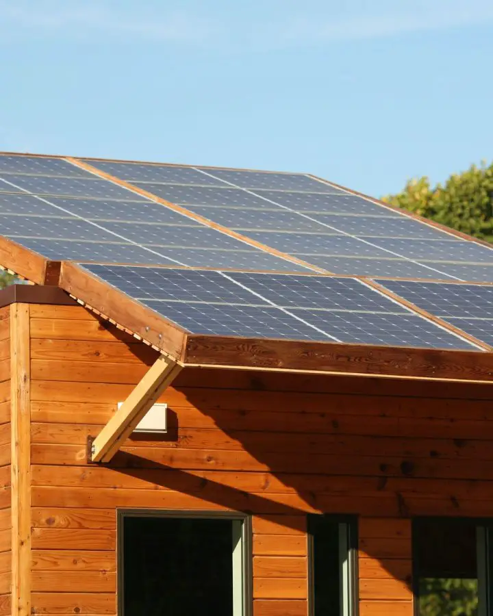 solar panels for a log cabin